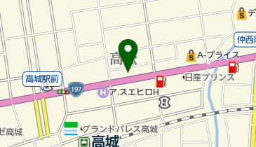 ソフトバンク高城の地図画像