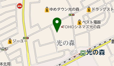 ソフトバンクゆめタウン光の森の地図画像