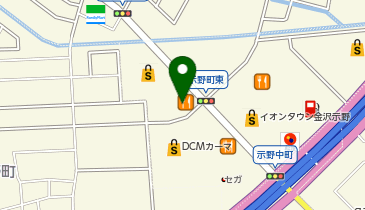 ソフトバンクイオンタウン金沢示野の地図画像