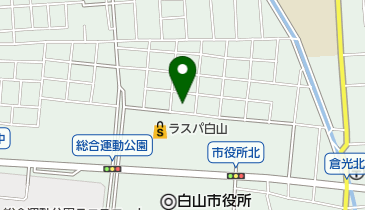 ソフトバンクラスパ白山の地図画像