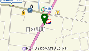 ソフトバンク小松有明の地図画像