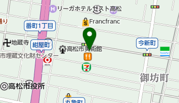 ソフトバンク丸亀町商店街の地図画像
