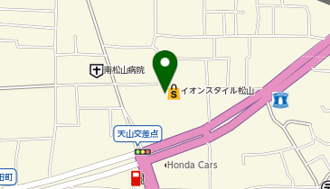 ソフトバンクイオンスタイル松山の地図画像