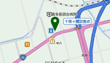 ソフトバンク東大洲の地図画像