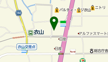 ソフトバンクパルティフジ衣山の地図画像