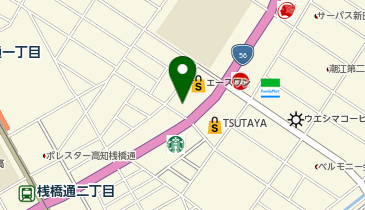 ソフトバンク高知潮江の地図画像