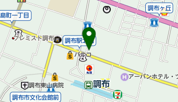 ソフトバンク調布の地図画像