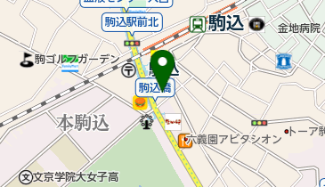 ソフトバンク駒込の地図画像