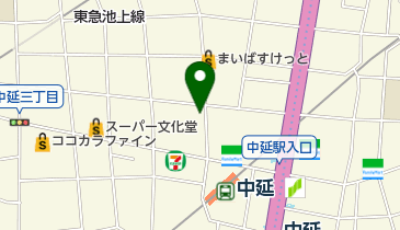 ソフトバンク中延の地図画像