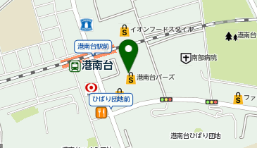 ソフトバンク港南台バーズの地図画像