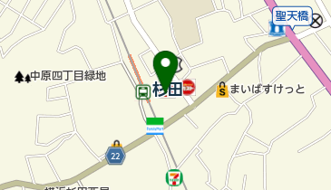 ソフトバンク京急杉田の地図画像