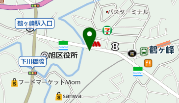ソフトバンク鶴ヶ峰の地図画像