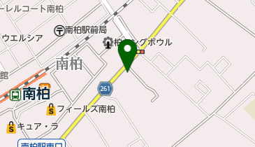 ソフトバンク南柏の地図画像