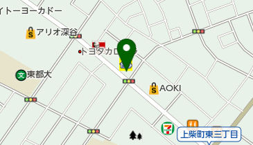 ソフトバンク深谷の地図画像