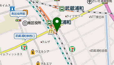 ソフトバンク武蔵浦和マーレの地図画像
