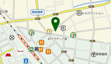 ソフトバンク蕨の地図画像