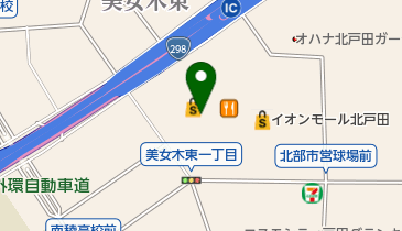 ソフトバンクイオンモール北戸田の地図画像