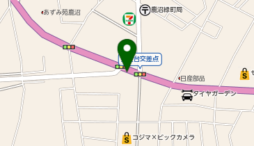 ソフトバンク鹿沼の地図画像