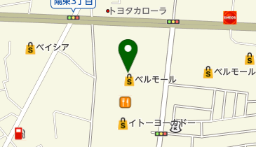 ソフトバンクベルモール宇都宮の地図画像