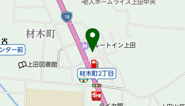 ソフトバンク上田の地図画像