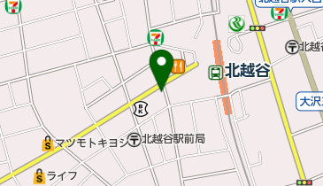 ソフトバンク北越谷の地図画像