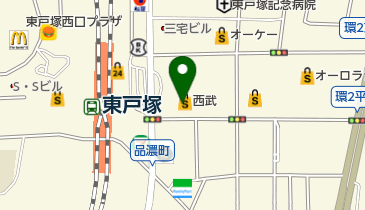 ソフトバンク西武東戸塚の地図画像