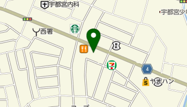 ソフトバンク宇都宮鶴田の地図画像