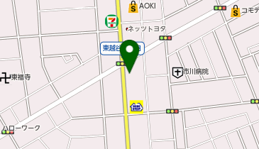 ソフトバンク越谷中央の地図画像