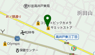 サミットストア 高井戸東店の地図画像