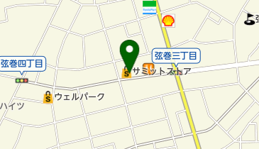サミットストア 弦巻通り店の地図画像