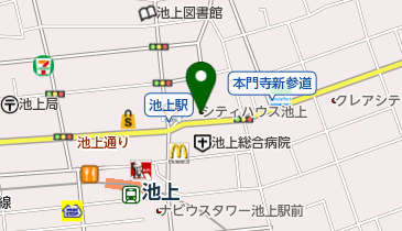 Ash(アッシュ) 池上店の地図画像