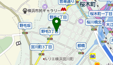 Ash(アッシュ) 桜木町店の地図画像