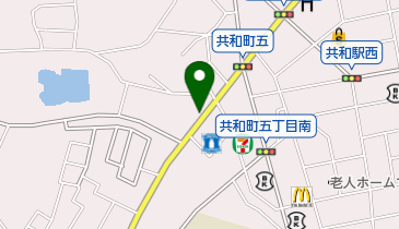 自遊空間 大府店の地図画像