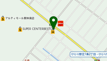 セイコーマート ひじり野店の地図画像