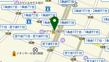 セイコーマート 旭川1条通店の地図画像