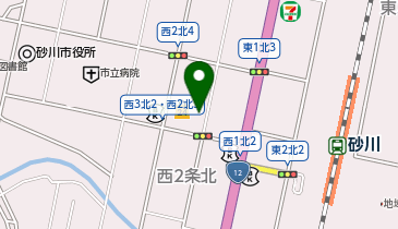 セイコーマート 砂川西2条店の地図画像