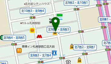セイコーマート 北9条店の地図画像
