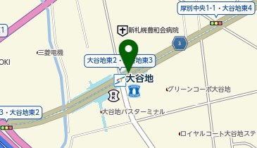 セイコーマート 地下鉄大谷地駅店の地図画像