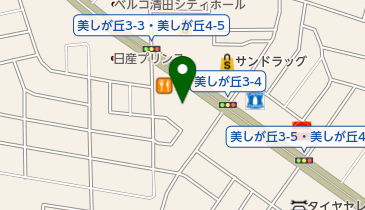 シュー・プラザ美しが丘店の地図画像