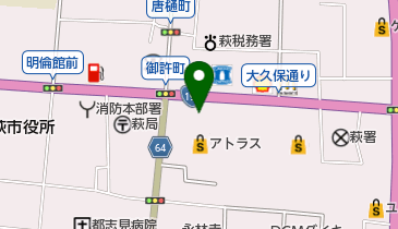 チヨダアトラス萩店の地図画像