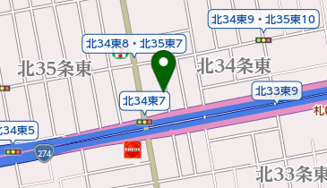 シュー・プラザ北34条店の地図画像
