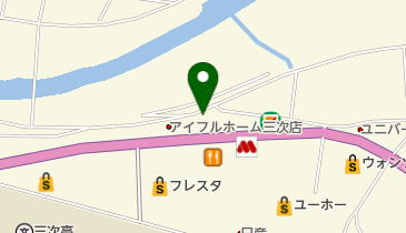 シュー・プラザ三次店の地図画像