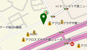 シュー・プラザ千葉ニュータウン店の地図画像