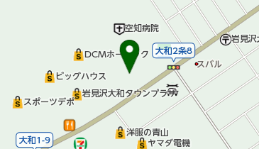 シュー・プラザ岩見沢大和店の地図画像