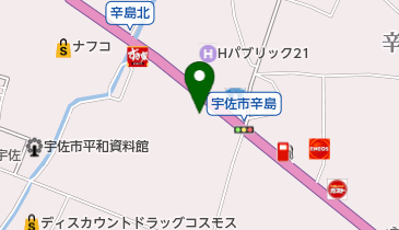 シュー・プラザ宇佐店の地図画像