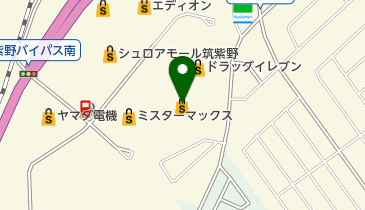 シュー・プラザシュロアモール筑紫野店の地図画像