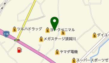 シュー・プラザメガステージ須賀川店の地図画像