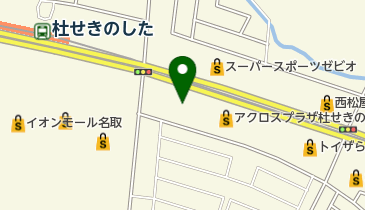 シュー・プラザアクロスプラザ名取杜せきのした店の地図画像