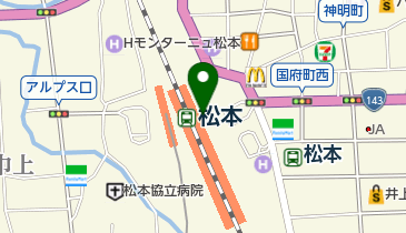 チヨダはきごごち松本MIDORI店の地図画像
