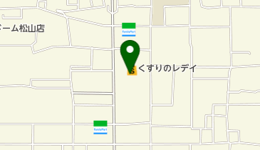 シュー・プラザ松山はなみずき通り店の地図画像